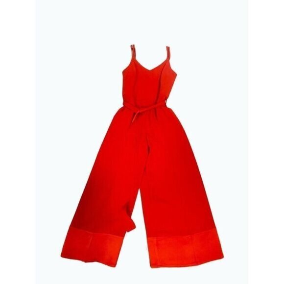 Trina Turk Cloud V-neck Poppy Jumpsuit Size 12 MSRP: $298 size 6 - Picture 4 of 6